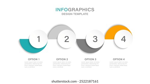 Infographic design template with place for text. Vector illustration.