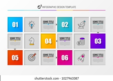 Infographic design template with place for your data. Vector illustration