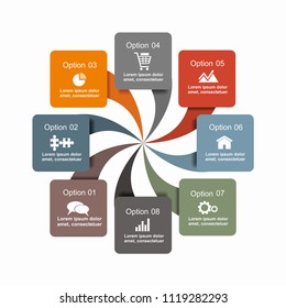 Infographic design template with place for your data. Vector illustration.