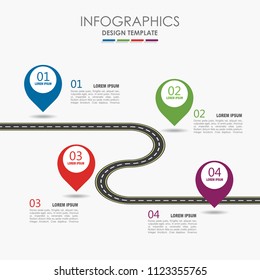 Infographic design template with place for your data. Vector illustration.