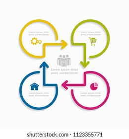 Infographic design template with place for your data. Vector illustration.
