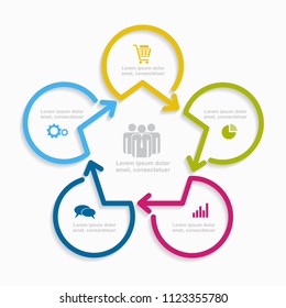 Infographic design template with place for your data. Vector illustration.