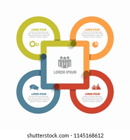 Infographic design template with place for your data. Vector illustration.