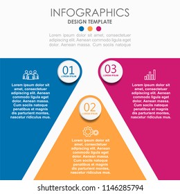 Infographic design template with place for your text. Vector illustration.