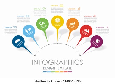 Infographic design template with place for your text. Vector illustration.