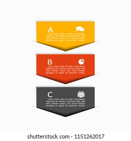 Infographic design template with place for your text. Vector illustration.