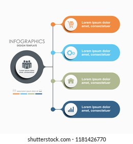 Infographic design template with place for your data. Vector illustration.