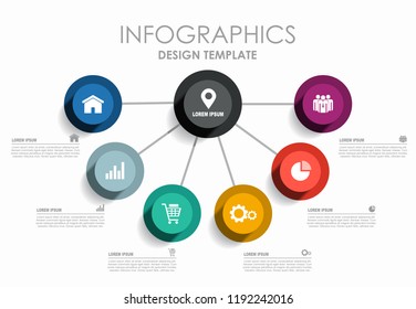Infographic design template with place for your text. Vector illustration.