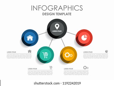 Infographic design template with place for your text. Vector illustration.