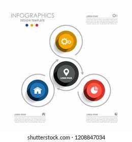 Infographic design template with place for your text. Vector illustration.