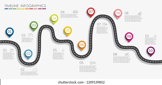 Infographic design template with place for your text. Vector illustration. - Shutterstock ID 1209139852