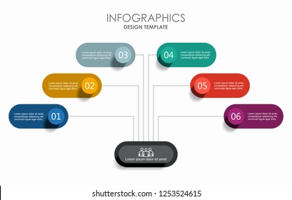 Infographic design template with place for your data. Vector illustration.