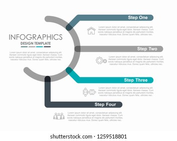 Infographic design template with place for your text. Vector illustration.