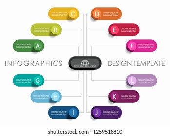 Infographic design template with place for your text. Vector illustration.