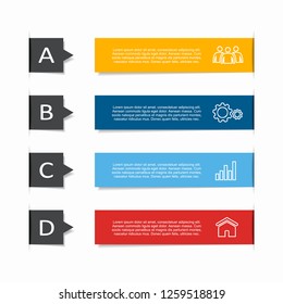 Infographic design template with place for your text. Vector illustration.