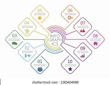Infographic design template with place for your text. Vector illustration.