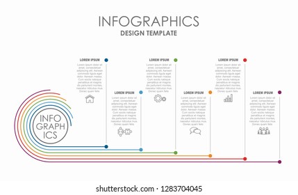 Infographic design template with place for your text. Vector illustration.