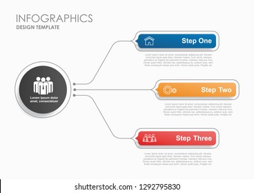 Infographic design template with place for your text. Vector illustration.