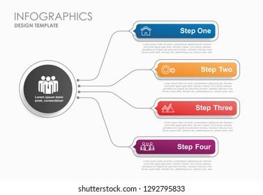 Infographic design template with place for your text. Vector illustration.