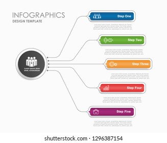 Infographic design template with place for your text. Vector illustration.
