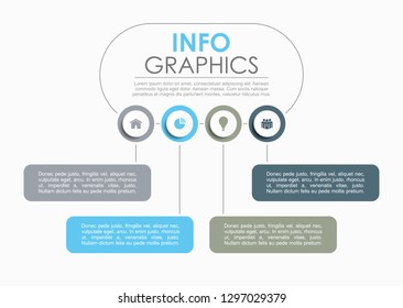 Infographic design template with place for your text. Vector illustration.