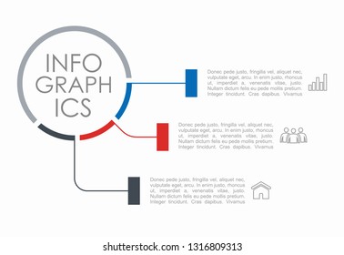 Infographic design template with place for your text. Vector illustration.