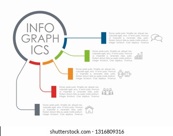 Infographic design template with place for your text. Vector illustration.