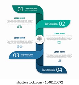 Infographic design template with place for your text. Vector illustration.