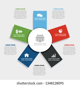Infographic design template with place for your text. Vector illustration.