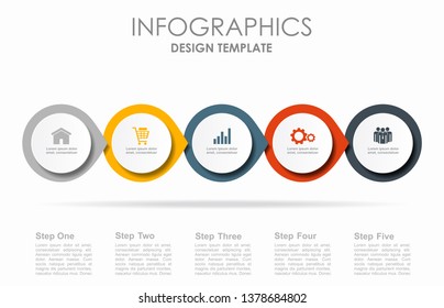 Infographic design template with place for your text. Vector illustration.