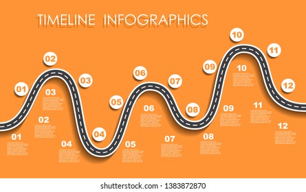 Infographic design template with place for your text. Vector illustration.