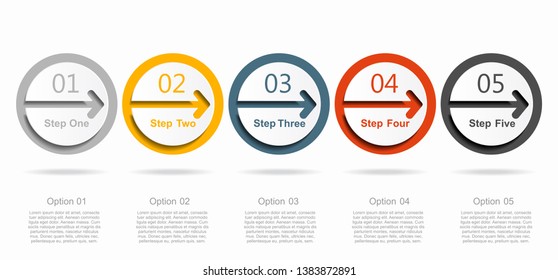 Infographic design template with place for your text. Vector illustration.