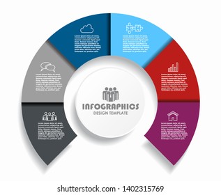 Infographic design template with place for your data. Vector illustration.