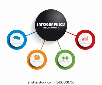 Infographic design template with place for your data. Vector illustration.
