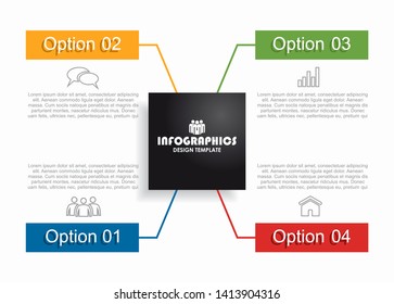 Infographic design template with place for your data. Vector illustration.