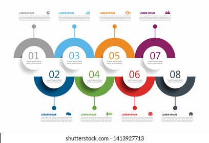 Infographic design template with place for your data. Vector illustration.