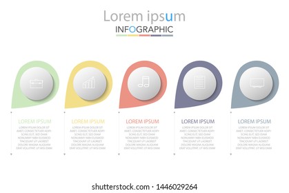 Infographic design template with place for your text. Vector illustration.