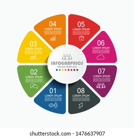 Infographic design template with place for your data. Vector illustration.