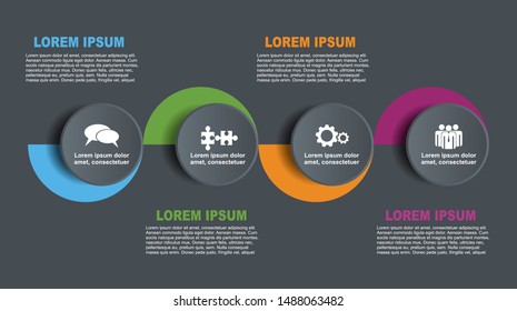 Infographic design template with place for your data. Vector illustration.
