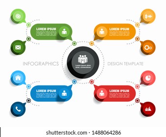 Infographic design template with place for your data. Vector illustration.