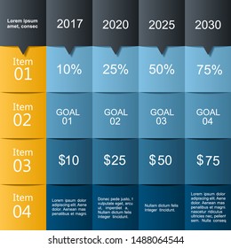 Infographic design template with place for your data. Vector illustration.