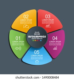 Infographic design template with place for your data. Vector illustration.