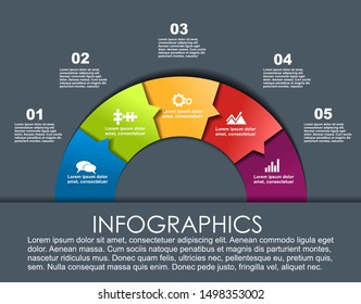 Infographic design template with place for your data. Vector illustration.