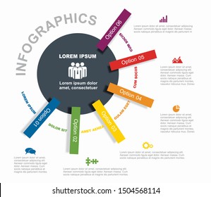 Infographic design template with place for your data. Vector illustration.