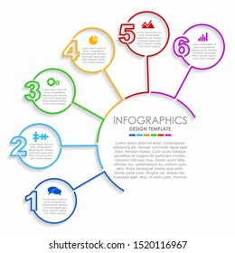 Plantilla de diseño gráfico con lugar para sus datos. Ilustración vectorial.