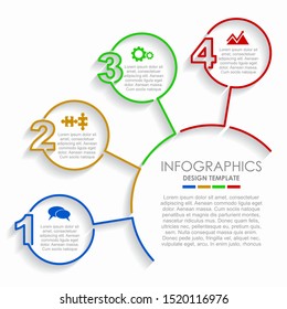 Infographic design template with place for your data. Vector illustration.