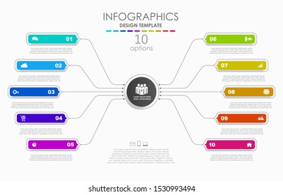 Infographic design template with place for your data. Vector illustration.