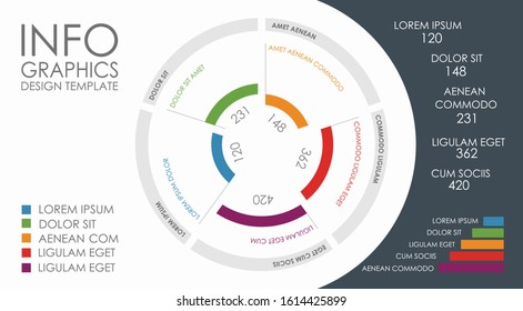 Infographic design template with place for your data. Vector illustration.