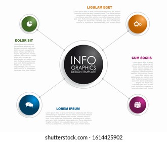 Infographic design template with place for your data. Vector illustration.