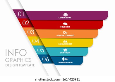 Plantilla de diseño infográfico con lugar para sus datos. Ilustración vectorial.